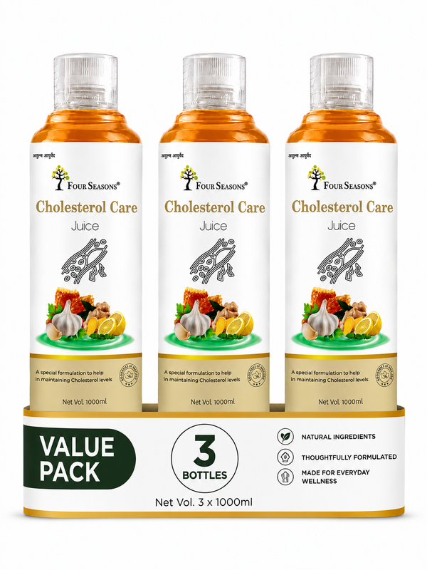 Four Seasons Cholesterol Care Juice – Ayurvedic Herbal Wellness Juice for Healthy Cholesterol & Heart Support