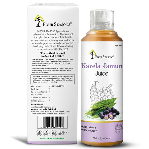 Karela Jamun Juice - Four Seasons Ayurveda