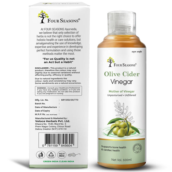 Olive Cider Vinegar ( Mother of Vinegar ) - Four Seasons Ayurveda