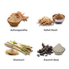 Performance Booster Combo (Safed Musli Powder 100gm + Shatavari Powder 100gm + Ashwagandha Powder 100gm + Kaunch Beej Powder 100gm)