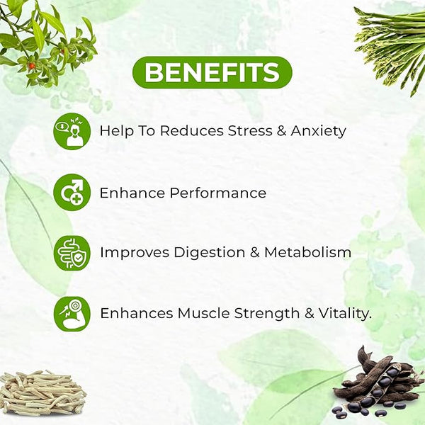 Performance Booster Combo (Safed Musli Powder 100gm + Shatavari Powder 100gm + Ashwagandha Powder 100gm + Kaunch Beej Powder 100gm)