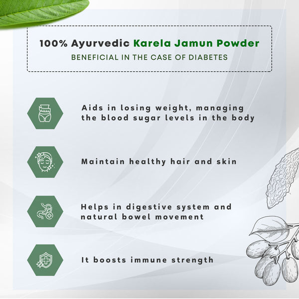 Karela Jamun Powder - Four Seasons Ayurveda