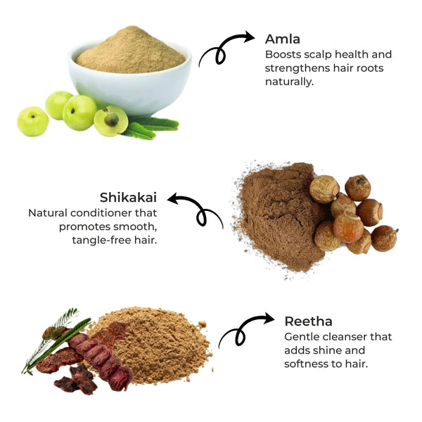 Amla Reetha Shikakai Powder