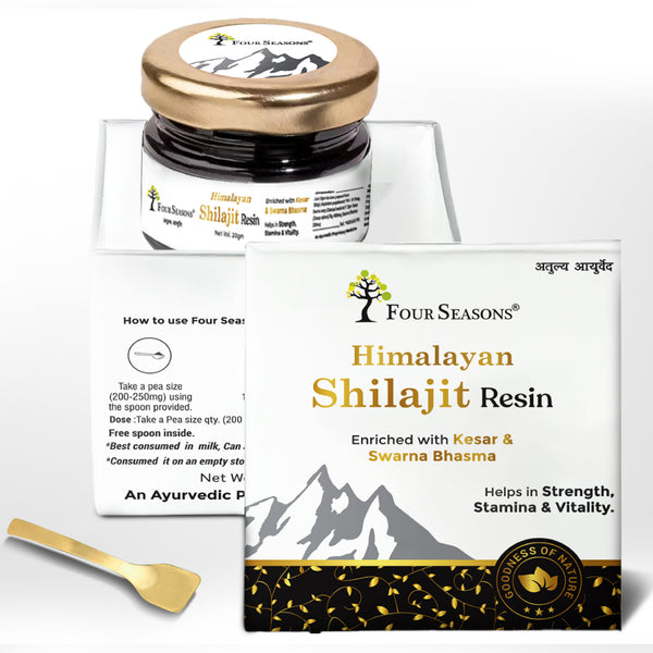 Four Seasons HIMALAYA SHILAJIT RESIN | Enriched with Kesar & Swarna Bhasma - Four Seasons Ayurveda