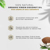 Organic Virgin Coconut Oil | Cold Pressed ( With Free Neem Comb ) - Four Seasons Ayurveda