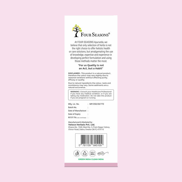 Weight Management (Fat Care Juice 1000ml + Apple cider vinegar 500ml + Triphala Tablet 60 Tablets) - Four Seasons Ayurveda