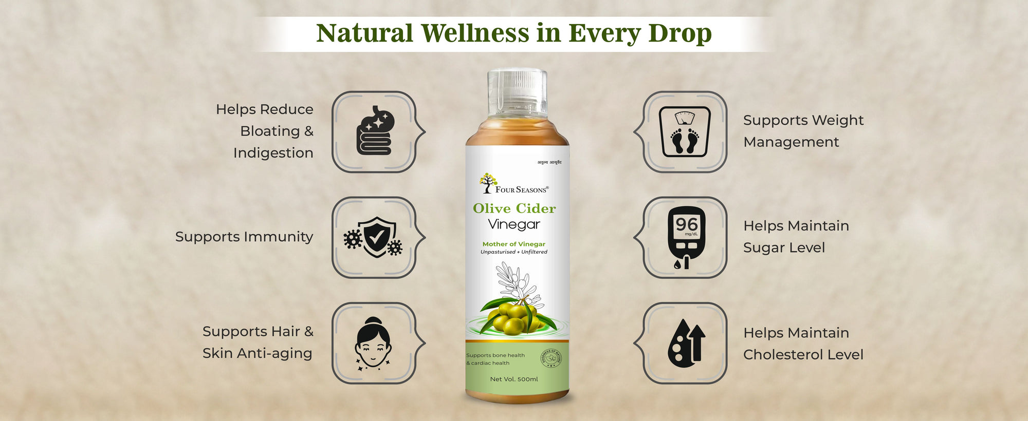 Olive Cider Vinegar ( Mother of Vinegar )
