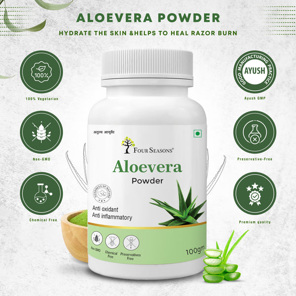 Aloevera (Ghritkumari) Powder - Four Seasons Ayurveda
