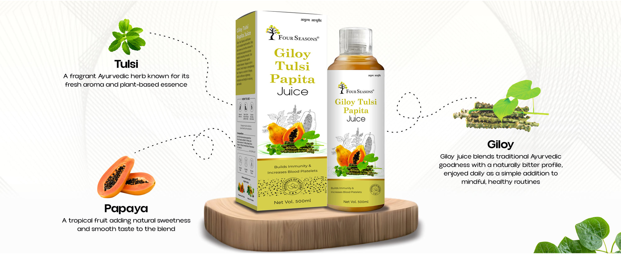 Giloy Tulsi Papita Juice