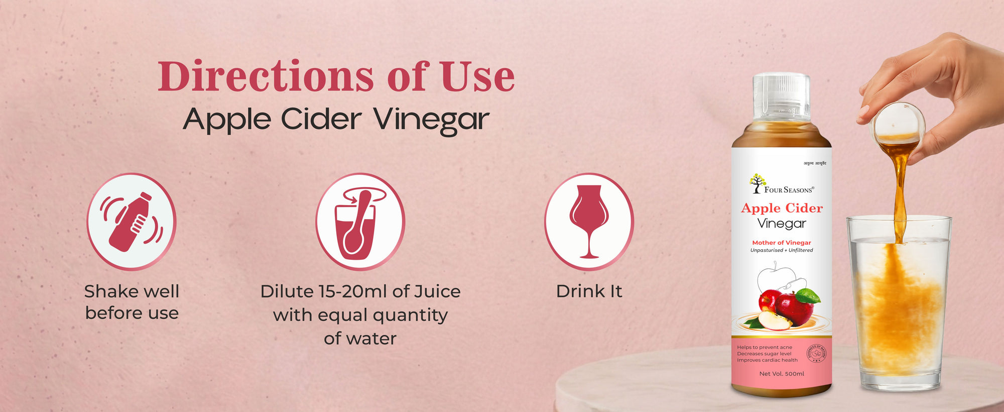 Apple Cider Vinegar ( Mother of Vinegar)