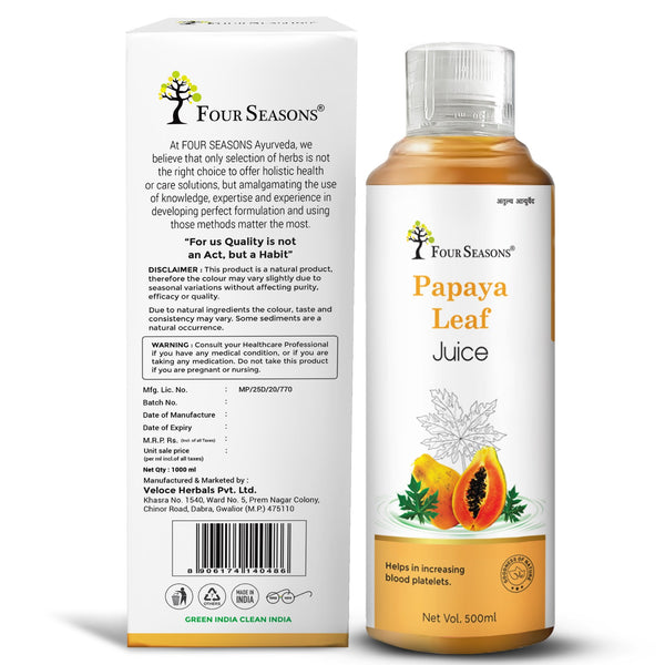 Papaya Leaf Juice - Four Seasons Ayurveda