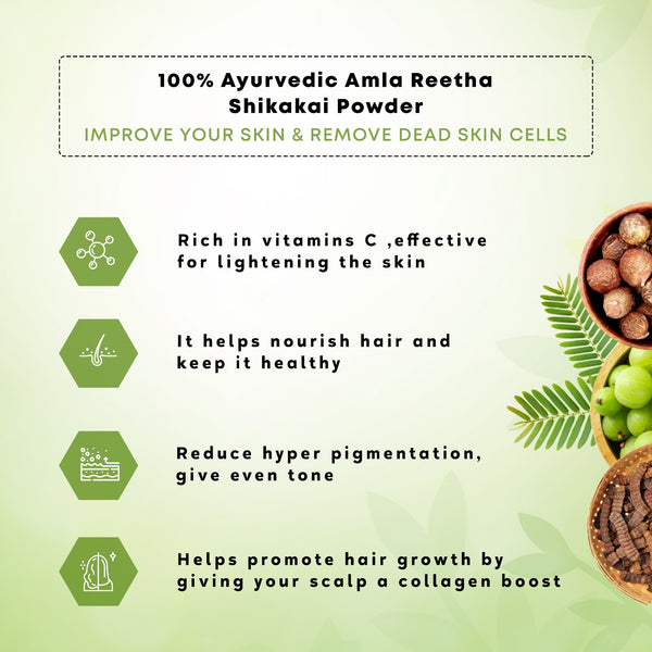 Amla Reetha Shikakai Powder