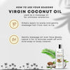 Organic Virgin Coconut Oil | Cold Pressed ( With Free Neem Comb ) - Four Seasons Ayurveda