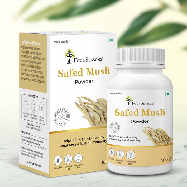 Safed Musli Powder 100gm - Four Seasons Ayurveda