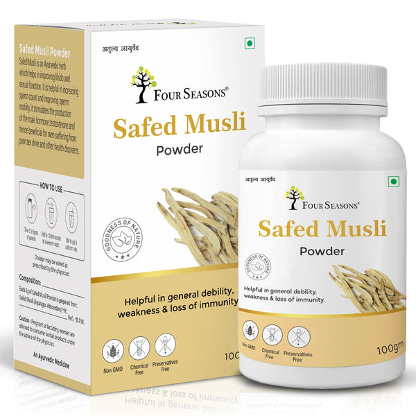 Safed Musli Powder 100gm - Four Seasons Ayurveda