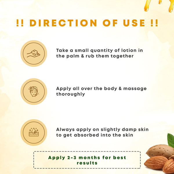 Almond & Honey Deep Nourishing Body Lotion 250ml + 250ml (Buy 1 Get 1 Free) - Four Seasons Ayurveda