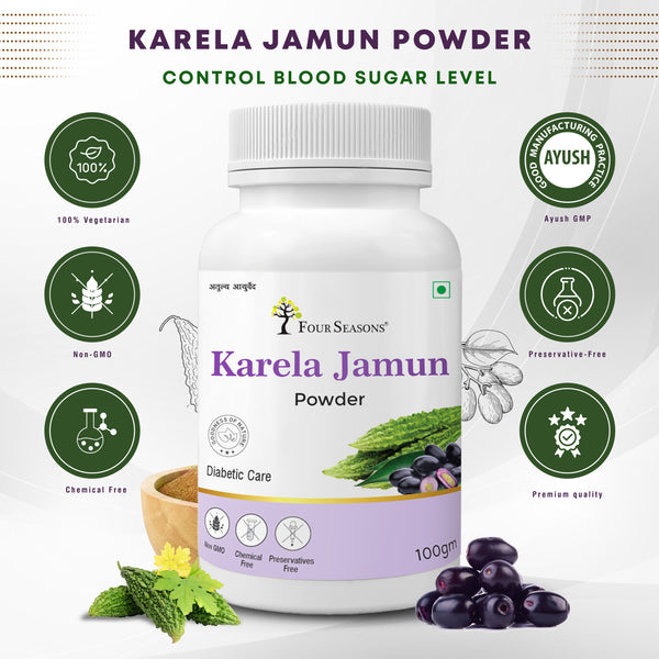 Karela Jamun Powder - Four Seasons Ayurveda