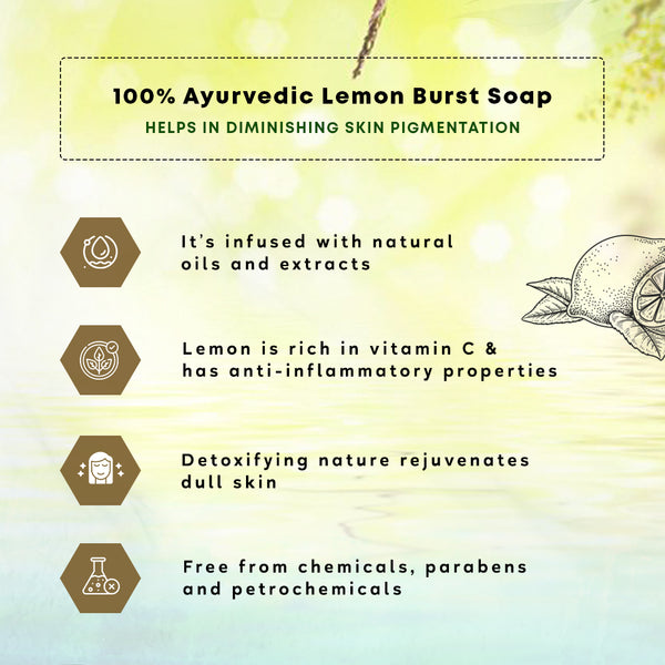 Lemon Burst | Handcrafted Bathing Bar - Pack of 5 - Four Seasons Ayurveda