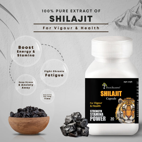 Shilajit Capsules - Four Seasons Ayurveda