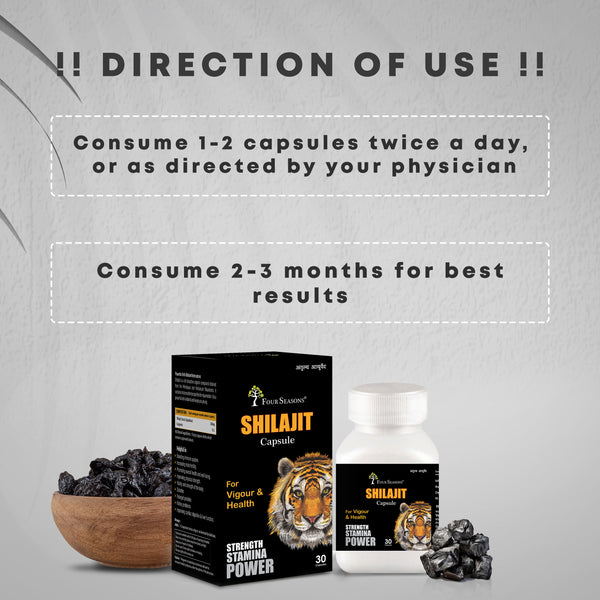 Shilajit Capsules - Four Seasons Ayurveda