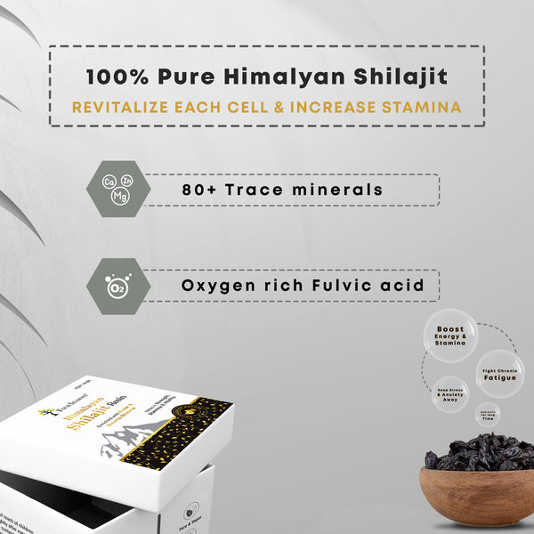 Four Seasons HIMALAYA SHILAJIT RESIN | Enriched with Kesar & Swarna Bhasma - Four Seasons Ayurveda