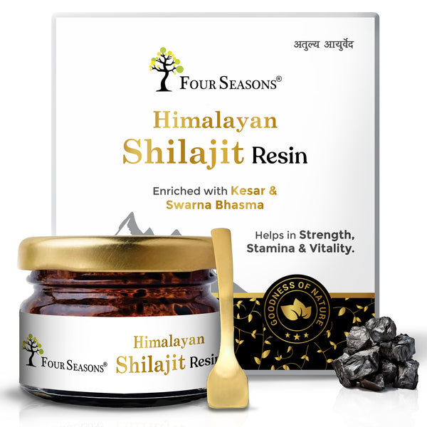 Four Seasons HIMALAYA SHILAJIT RESIN | Enriched with Kesar & Swarna Bhasma - Four Seasons Ayurveda