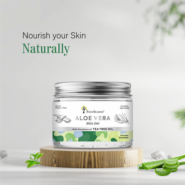 Aloevera Gel With Goodness Of Tea Tree Oil 200gm - Four Seasons Ayurveda