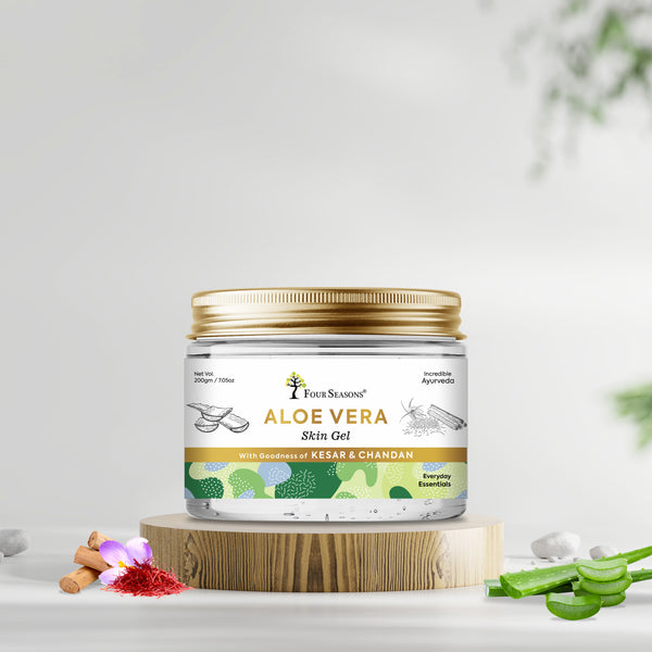 Aloevera Gel With Goodness Of Kesar & Chandan 200gm - Four Seasons Ayurveda
