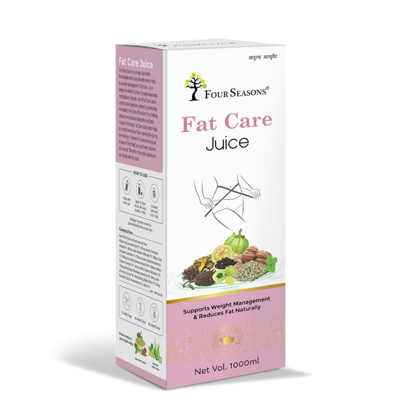 Weight Management (Fat Care Juice 1000ml + Apple cider vinegar 500ml + Triphala Tablet 60 Tablets) - Four Seasons Ayurveda