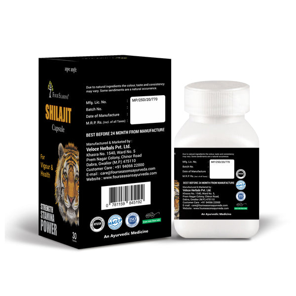 Shilajit Capsules - Four Seasons Ayurveda